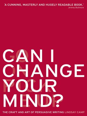 cover image of Can I Change Your Mind?